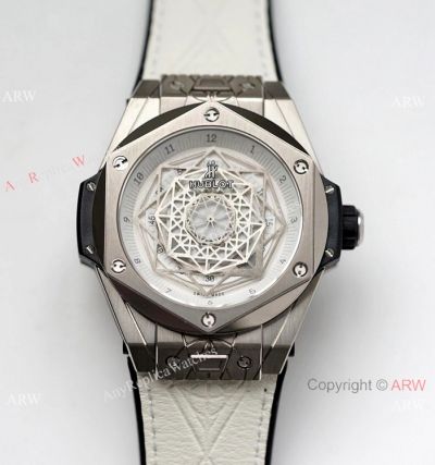 Swiss HUB1213 Hublot Big Bang Sang Bleu Titanium Watch 45mm